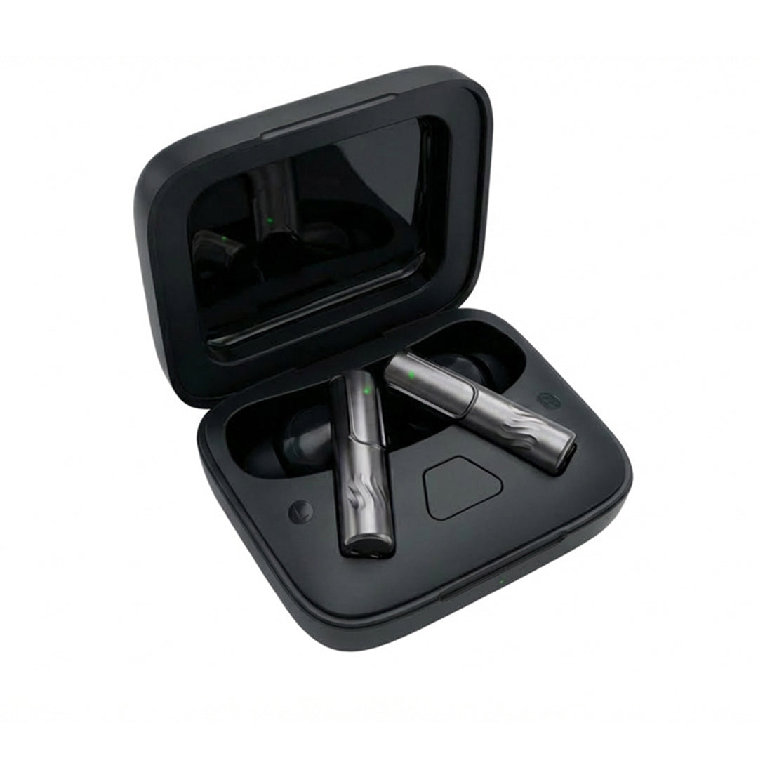 Boat Nirvana Ivy Pro, Dolby Atmos w/Head Tracking, 52dB Hybrid Adaptive ANC,Hi-Res LDAC, Titanium Dual Drivers, Bluetooth Earbuds, TWS Ear Buds Wireless Earphones w/mic (Crystal Black)