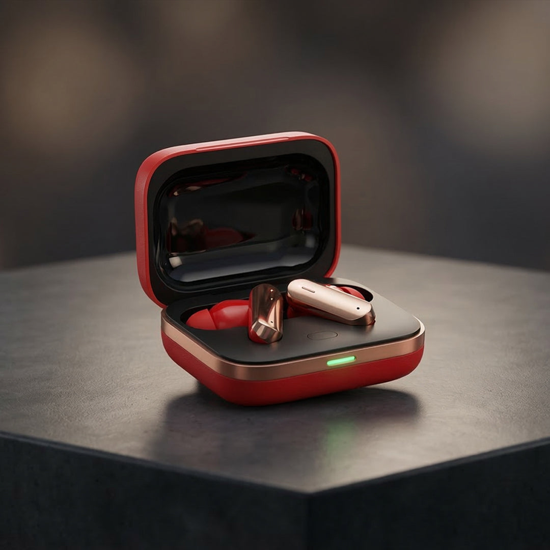 Real Me Buds Air 7 Pro Buds with Ai Live Translation,11mm+6mm Dual-dac Driver,48 Hrs Playtime,52 dB ANC,LHDC,45Ms Low Latency,360° Spatial Audio,IP55,BT 5.4 TWS for Apple & Android (Fairy Red)