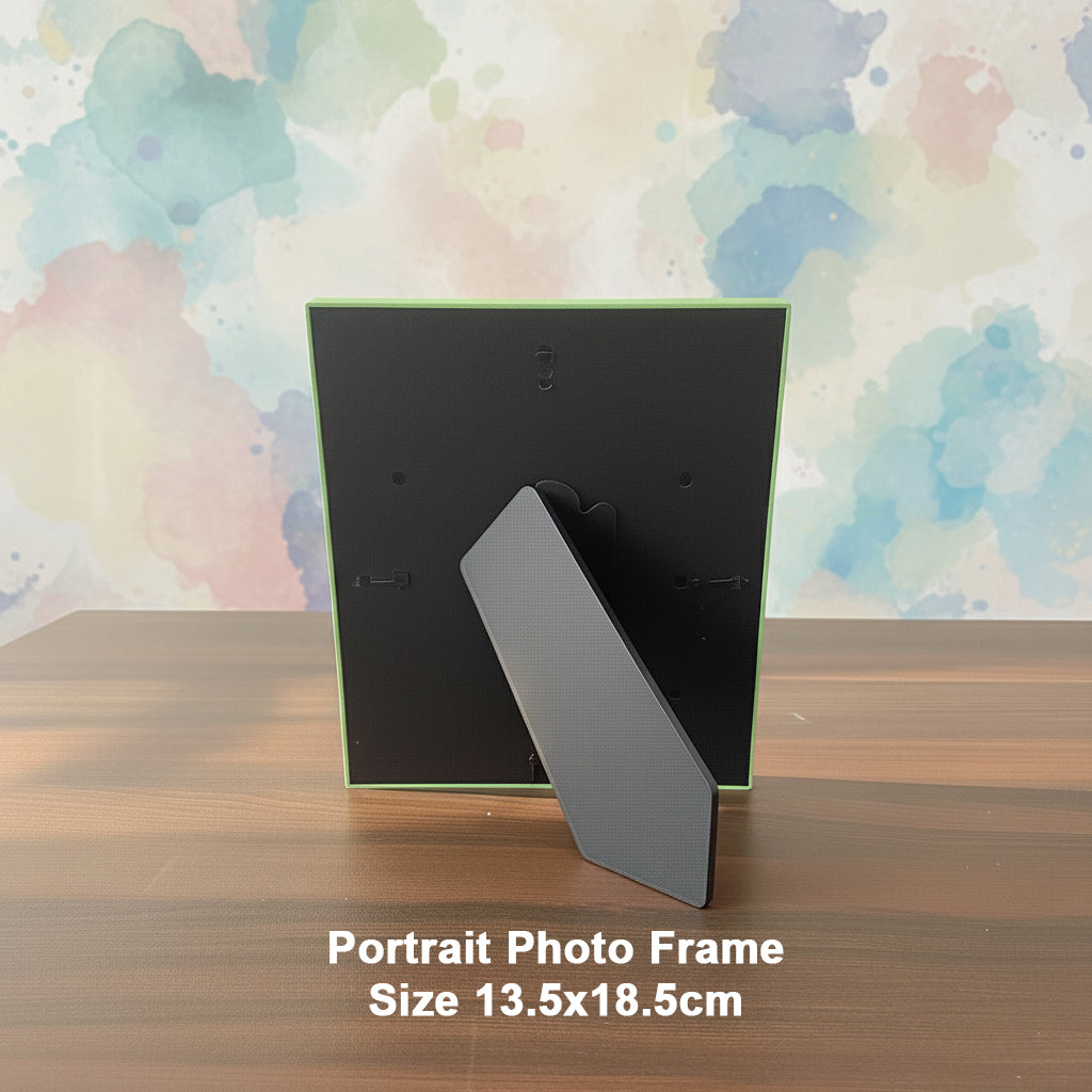 Photo Frame for Kids – Cute Table Top Picture Frame, Perfect for Baby Room Decor, Birthday Gift for Kids & Return Gifts – (Pink) (Soft Pastel Green, 18.5X13.5)