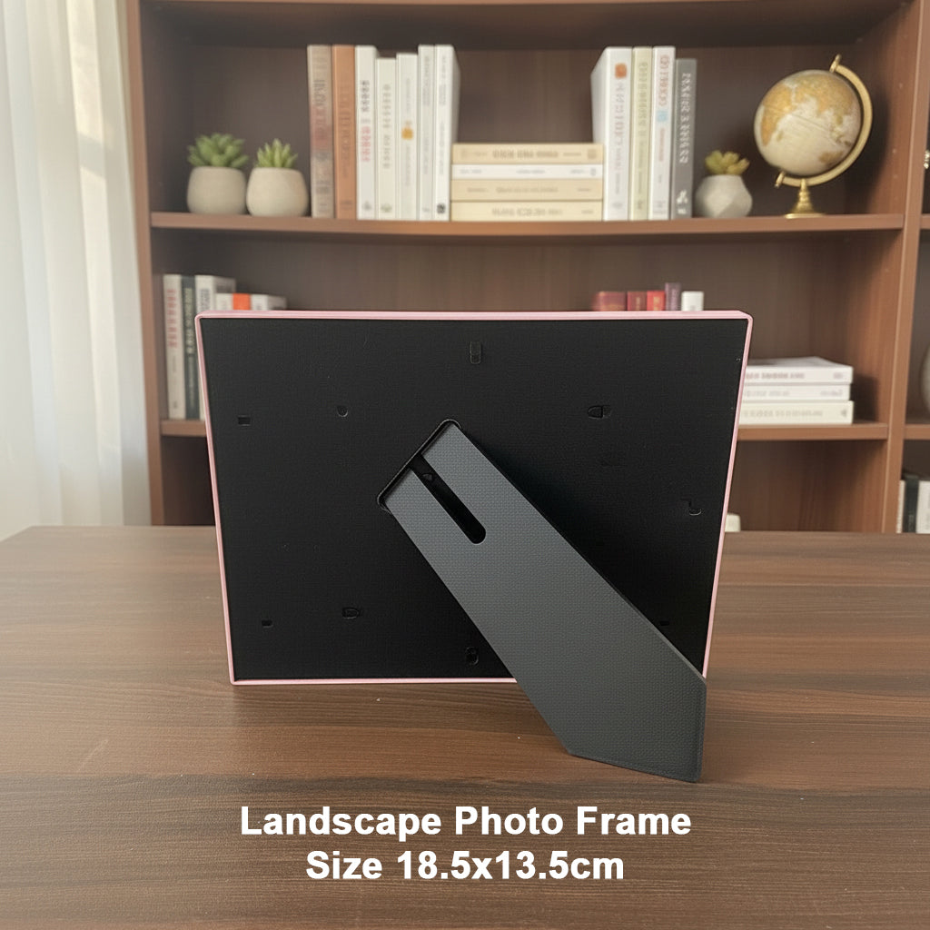 Photo Frame for Kids – Cute Table Top Picture Frame, Perfect for Baby Room Decor, Birthday Gift for Kids & Return Gifts – 18.5 x 24 cm (Pink) (Baby Pink, 18.5X13.5)