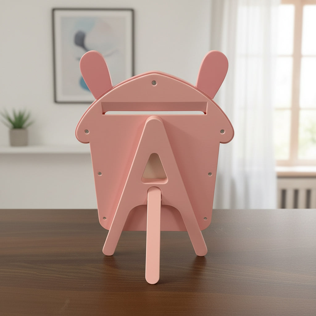 Cartoon House Design Kids Photo Frame, Cute Pink Table Top Picture Frame for Baby Room, Birthday Gift for Kids, Nursery Decor Photo Frame (10.2 x 15.5 cm) (Pink)