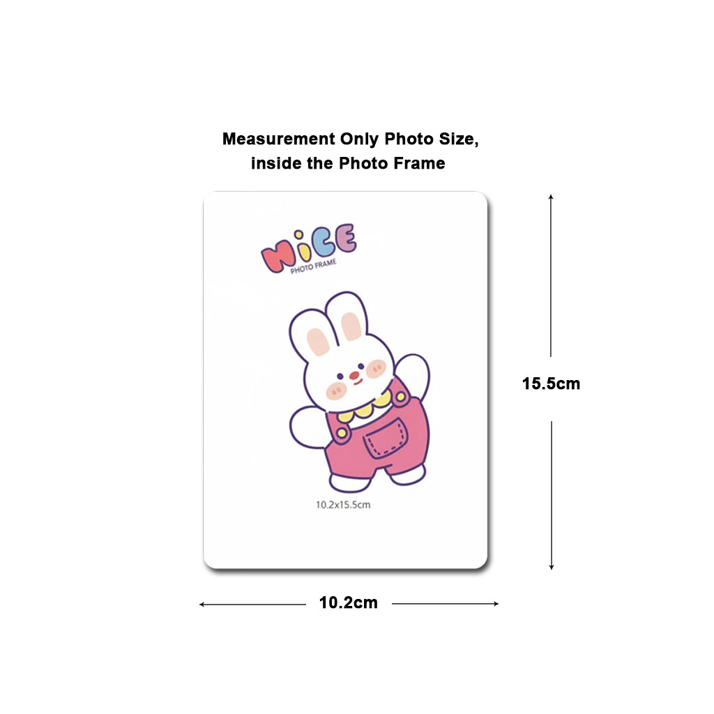 Cartoon House Design Kids Photo Frame, Cute Pink Table Top Picture Frame for Baby Room, Birthday Gift for Kids, Nursery Decor Photo Frame (10.2 x 15.5 cm) (Pink)