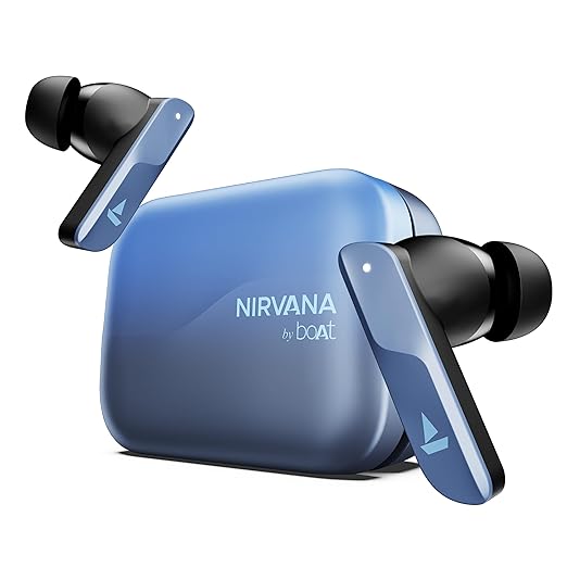 Boat Nirvana X TWS,Knowles Dual Drivers, Hi-Res Audio LDAC, App Support,4Mic ENx,Dual Pair,Spatial Audio,Fast Charge, Bluetooth Earbuds, TWS Ear Buds Wireless Earphones with mic (Galactic Red) (Copy)