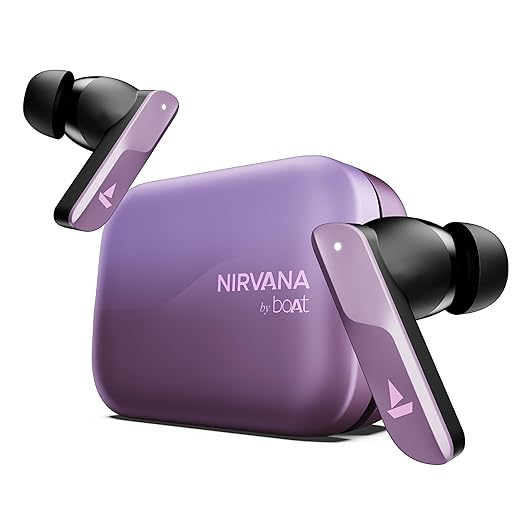 Boat Nirvana X TWS,Knowles Dual Drivers, Hi-Res Audio LDAC, App Support,4Mic ENx,Dual Pair,Spatial Audio,Fast Charge, Bluetooth Earbuds, TWS Ear Buds Wireless Earphones with mic (Galactic Red) (Copy) (Copy) (Copy)